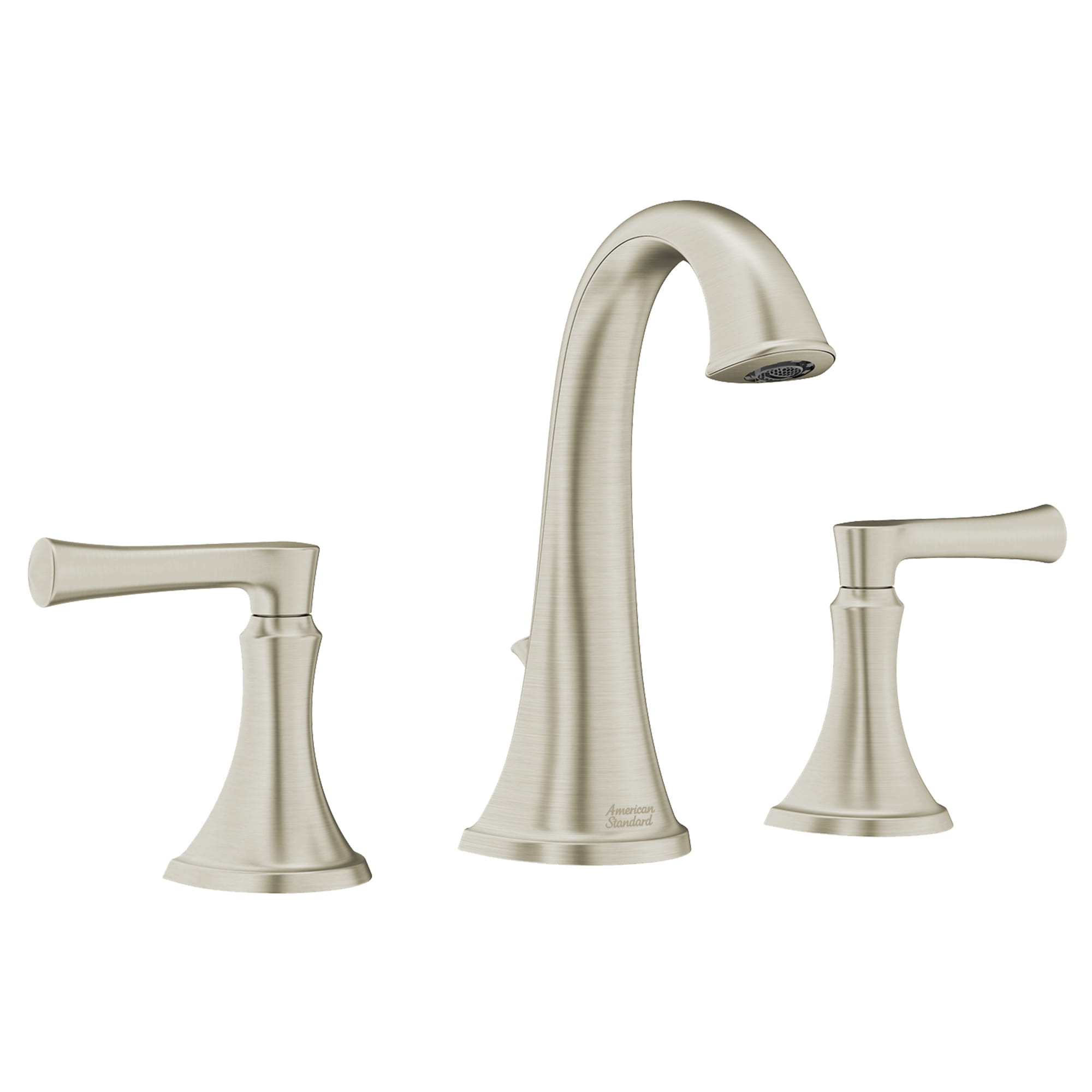 Estate 8 Inch Widespread 2 Handle Bathroom Faucet 12 gmp 45 L min With Lever Handles   BRUSHED NICKEL